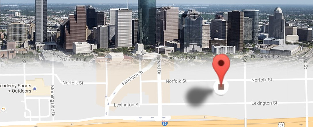 GPS map to Houston lawyer near me